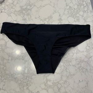 Black seamless cheeky ripcurl medium bikini bottom